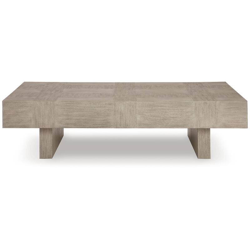 Signature Design by Ashley Jorlaina Light Grayish Brown Coffee Table - 60"W x 35"D x 16"H