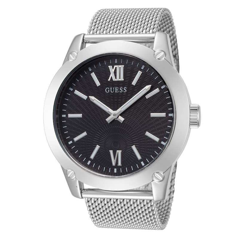 Guess Men's Crescent 44mm Quartz Watch GW0629G1 - Silver-Tone - N/A