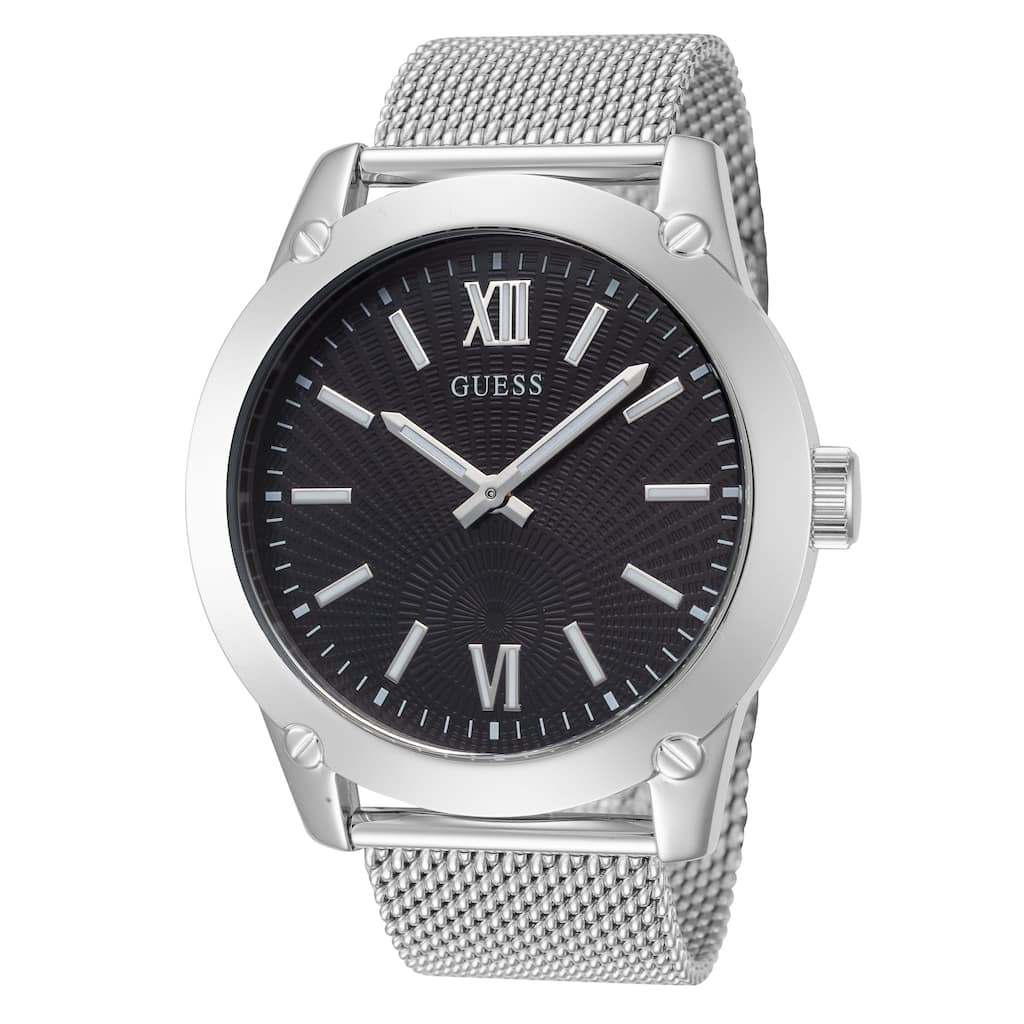 Guess Men's Crescent 44mm Quartz Watch GW0629G1 - Silver-Tone