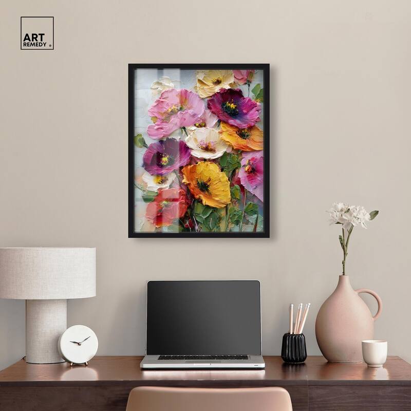 Floral Texture II Shadowbox by Art Remedy