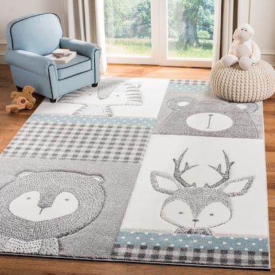 SAFAVIEH Carousel Kids Nevzeta Animal Rug