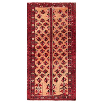 ECARPETGALLERY Hand-knotted Baluch Copper Wool Rug - 2'9 x 5'10