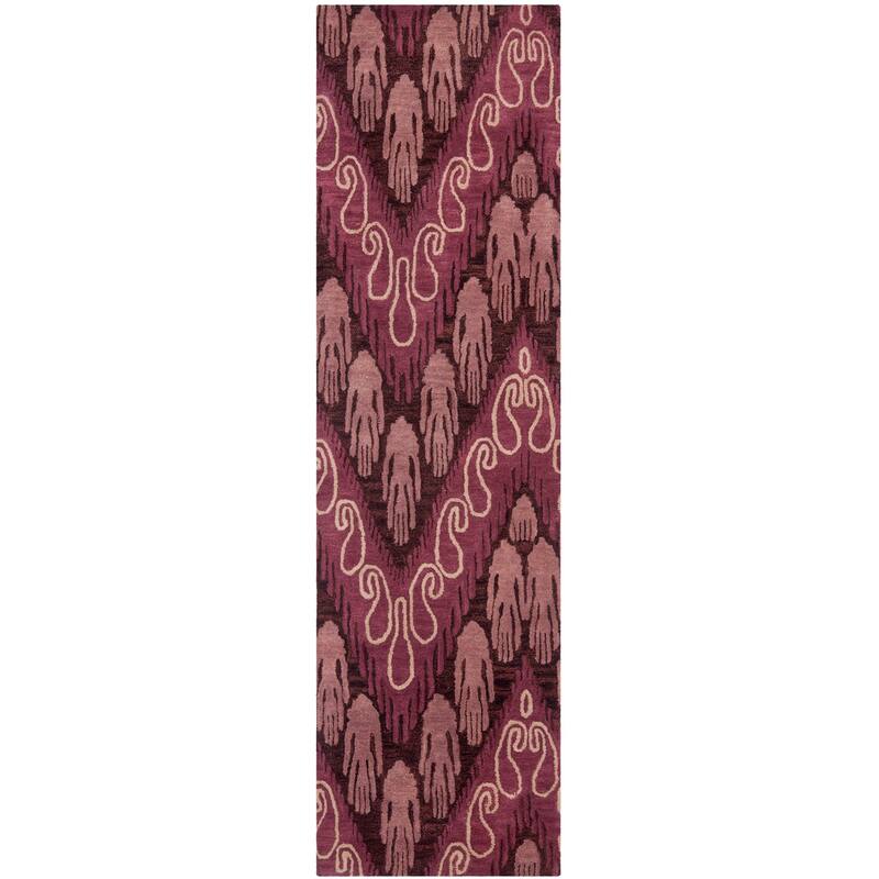 SAFAVIEH Handmade Ikat Ansley Modern Wool Rug