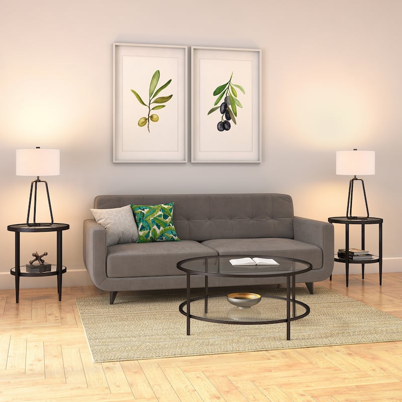 Marduk 25.5" Tall Table Lamp with Fabric Shade - 25" Tall