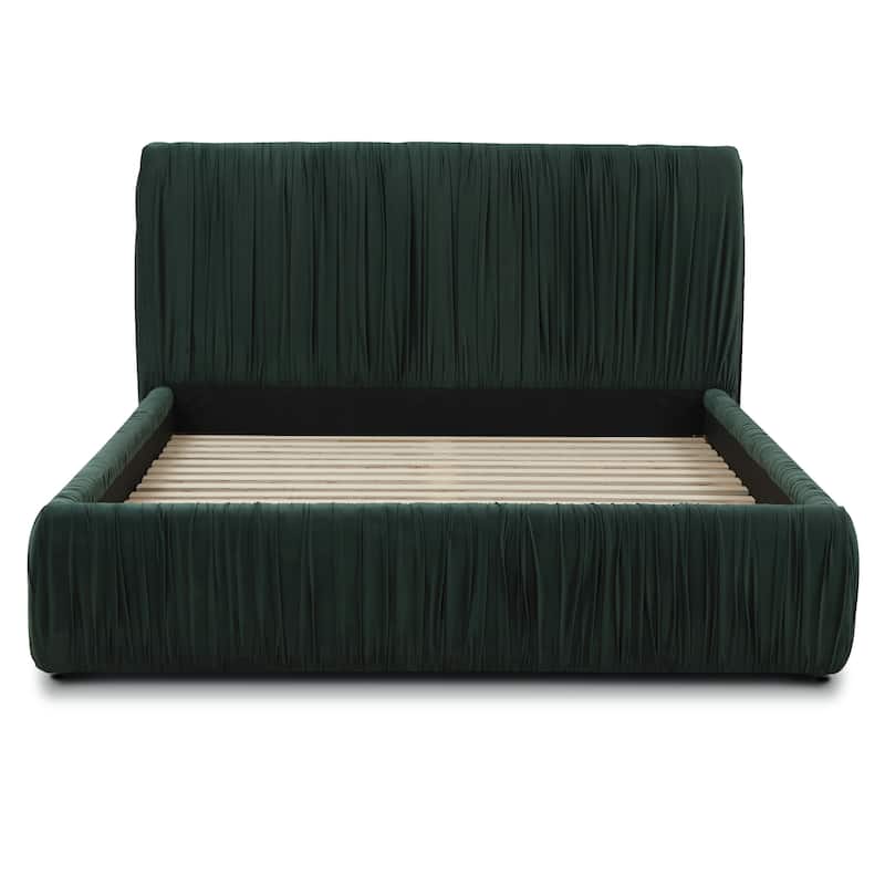 Poly & Bark Ceres Queen Bed in Banff Green