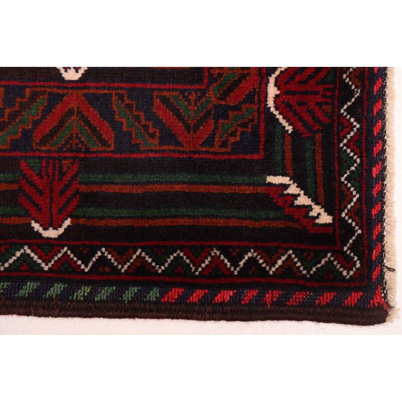 ECARPETGALLERY Hand-knotted Teimani Dark Navy Wool Rug - 3'11 x 6'2