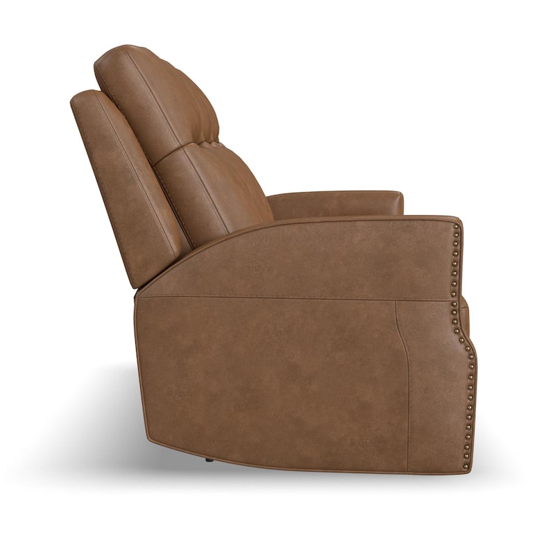 Maxwellton Cedar Power Reclining Sofa with Power Headrests and Lumbar by Flexsteel