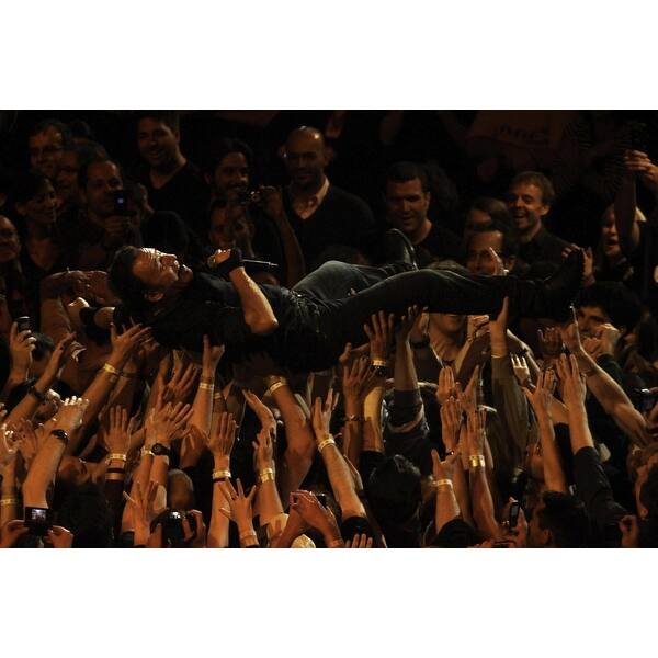 Springsteen Crowd Surf Bruce Springsteen crowd surfing at Madison Square Garden Photo Print ...