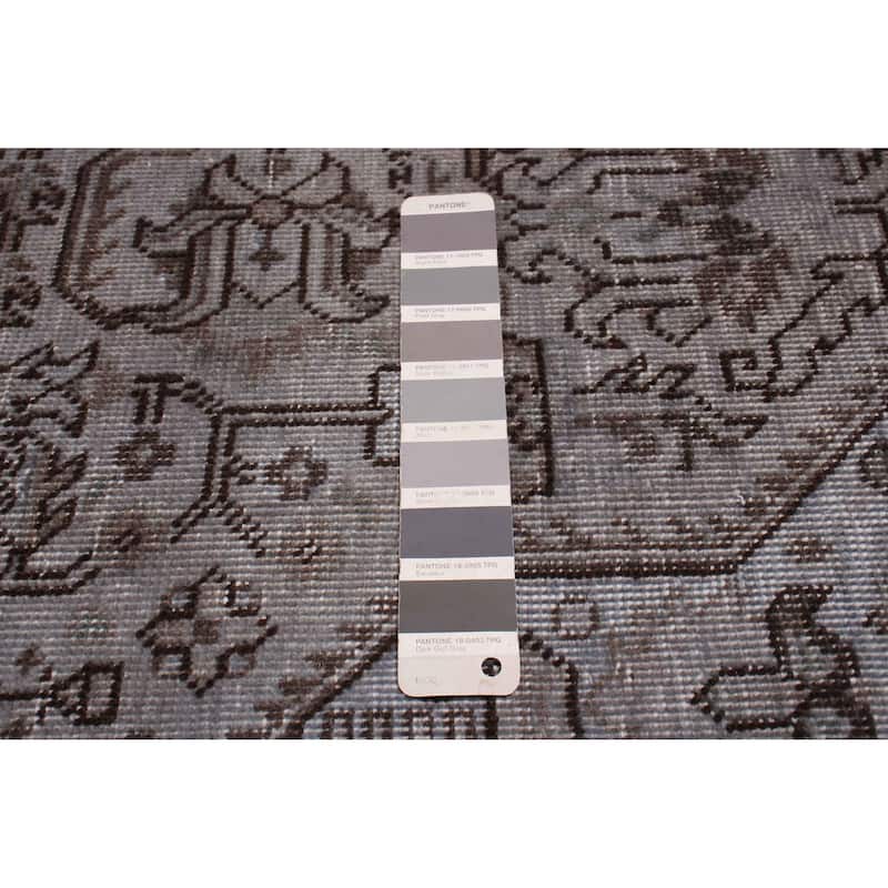 ECARPETGALLERY Hand-knotted Color Transition Grey Wool Rug - 6'3 x 9'6