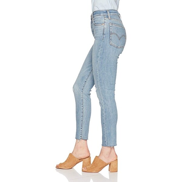levi's blue spice wedgie skinny jeans