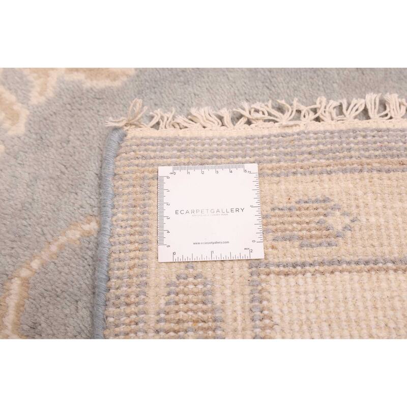 ECARPETGALLERY Hand-knotted Royal Oushak Light Denim Blue Wool Rug - 9'1 x 11'9