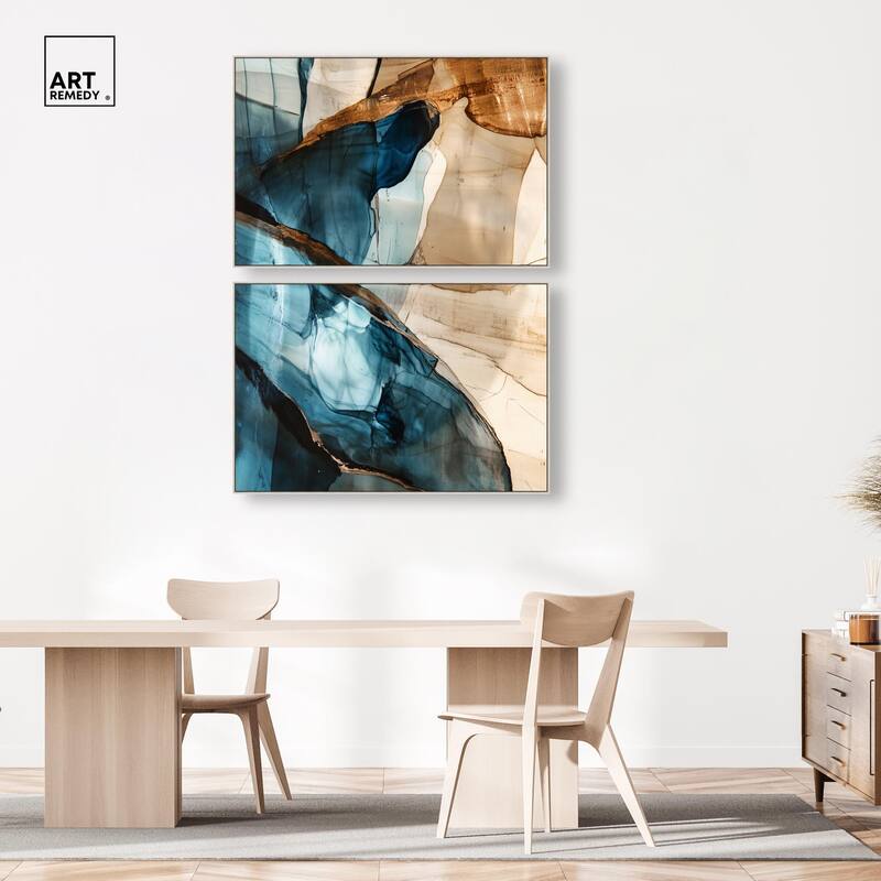 Glitch Aesthetic II Canvas Set of 2 by Art Remedy