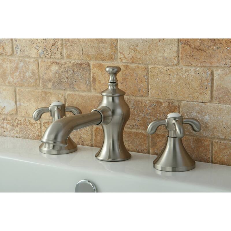 Kingston Brass French Country Widespread Bathroom Faucet - Free Brass