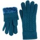 preview thumbnail 9 of 54, Women's Winter Classic Cable Ultra Warm Plush Fleece Lined Knit Gloves