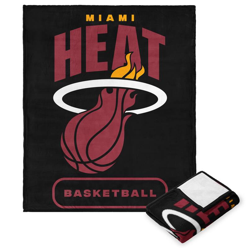 NBA High Block Silk Touch Throw Blanket - 50" x 60" - Miami Heat