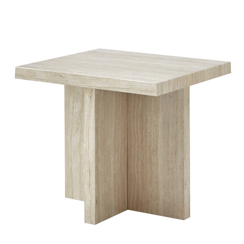 Roundhill Furniture Cavira 3-Piece Faux Marble Coffee Table Set