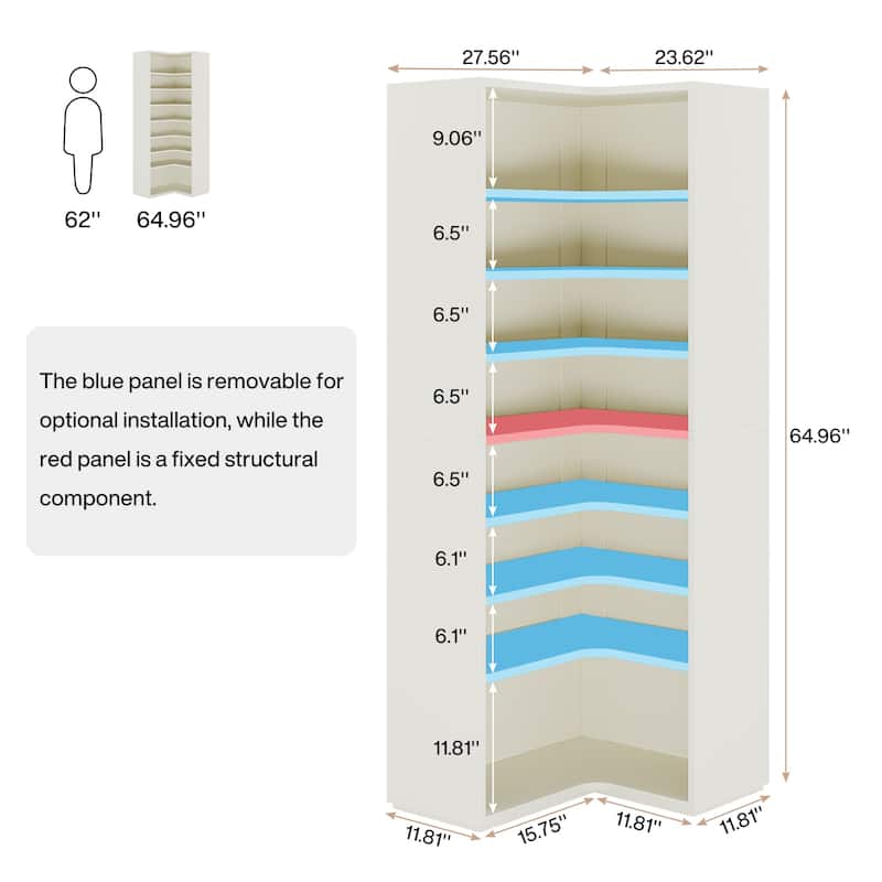 9 Tiers Shoe Rack Cabinet Holds 40-45 Pairs