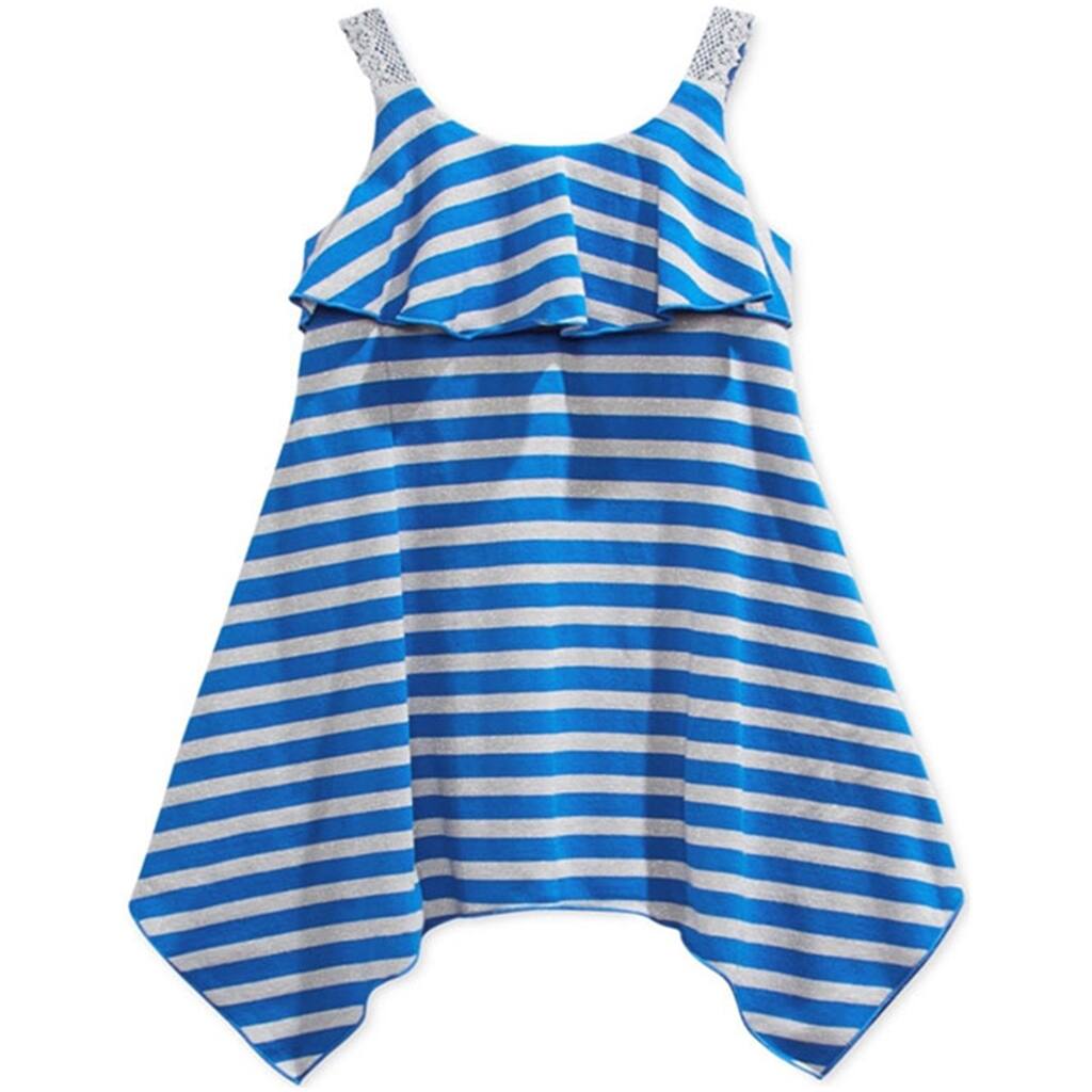 Sweet Heart Rose Girls Stripe Knit Tank Dress