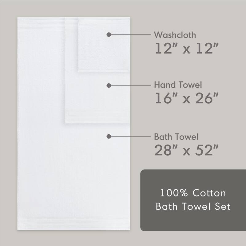 Chelsea Square 400GSM Essential Bundle Quick Dry 100% Cotton 12pc Towel Set