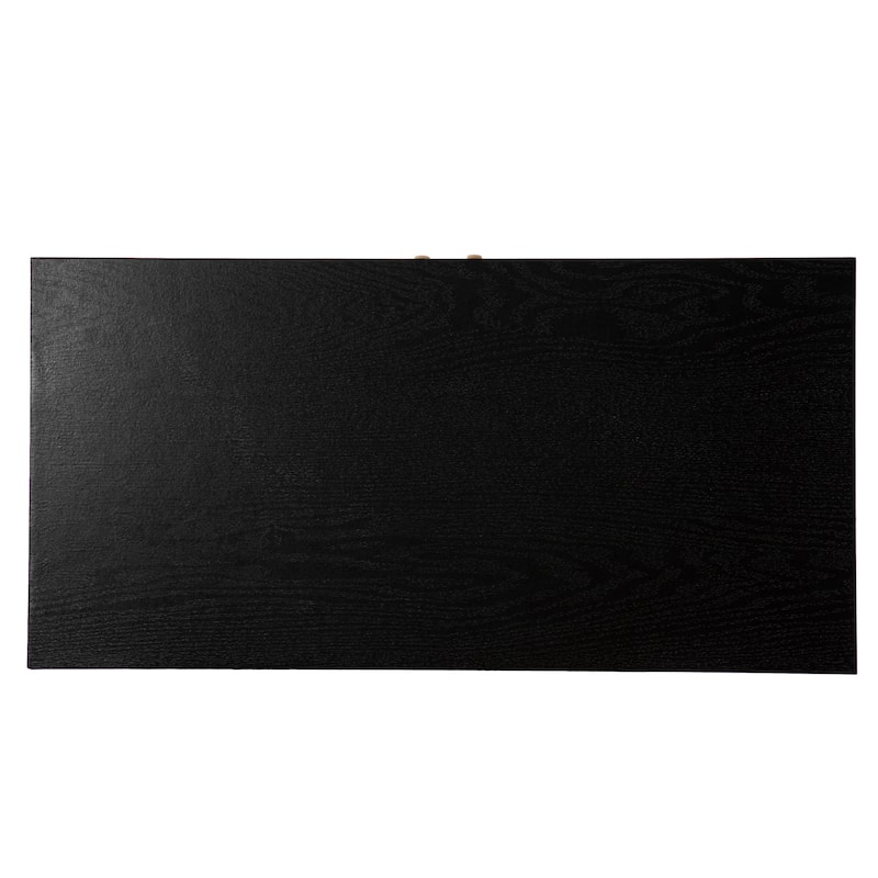 SEI Furniture Home Raintree Transitional Black Wood Bar Cabinet
