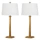 preview thumbnail 9 of 8, SAFAVIEH Lighting Andino Gold 32-inch Table Lamp (Set of 2)