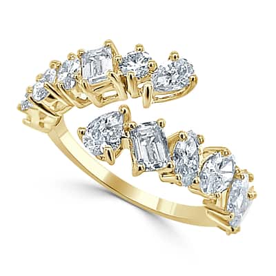 Joelle Collection Fancy Shape Diamond Ring for Her - 14K Gold Size 6.5