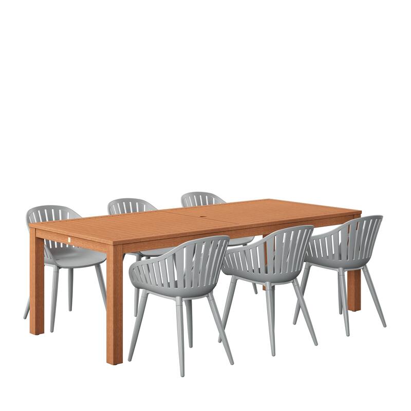 Amazonia Clifton 7pc FSC Wood Outdoor Patio Dining Set