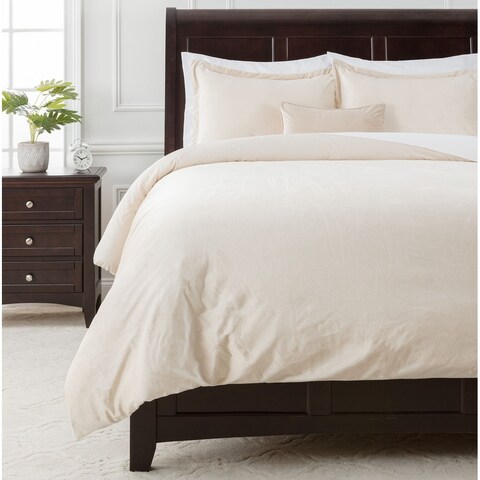 Chanasya Luxurious Velvet Velour Ultra Soft Duvet Cover Set
