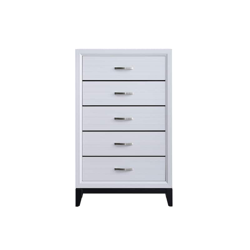 Glasgow 5-Drawer 31 in. W Chest of Drawers - White