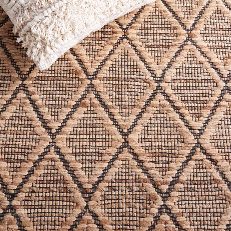 SAFAVIEH Handmade Natural Fiber Agne Jute & Wool Rug