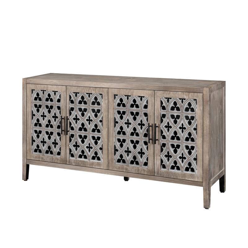 Hollow Carved Buffet Storage Cabinet Sideboard Cupboard Console Table