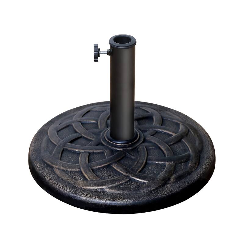 17.7" Round Patio Umbrella Base Stand