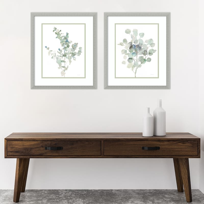 Eucalyptus Cool - set of 2 Framed Art Print