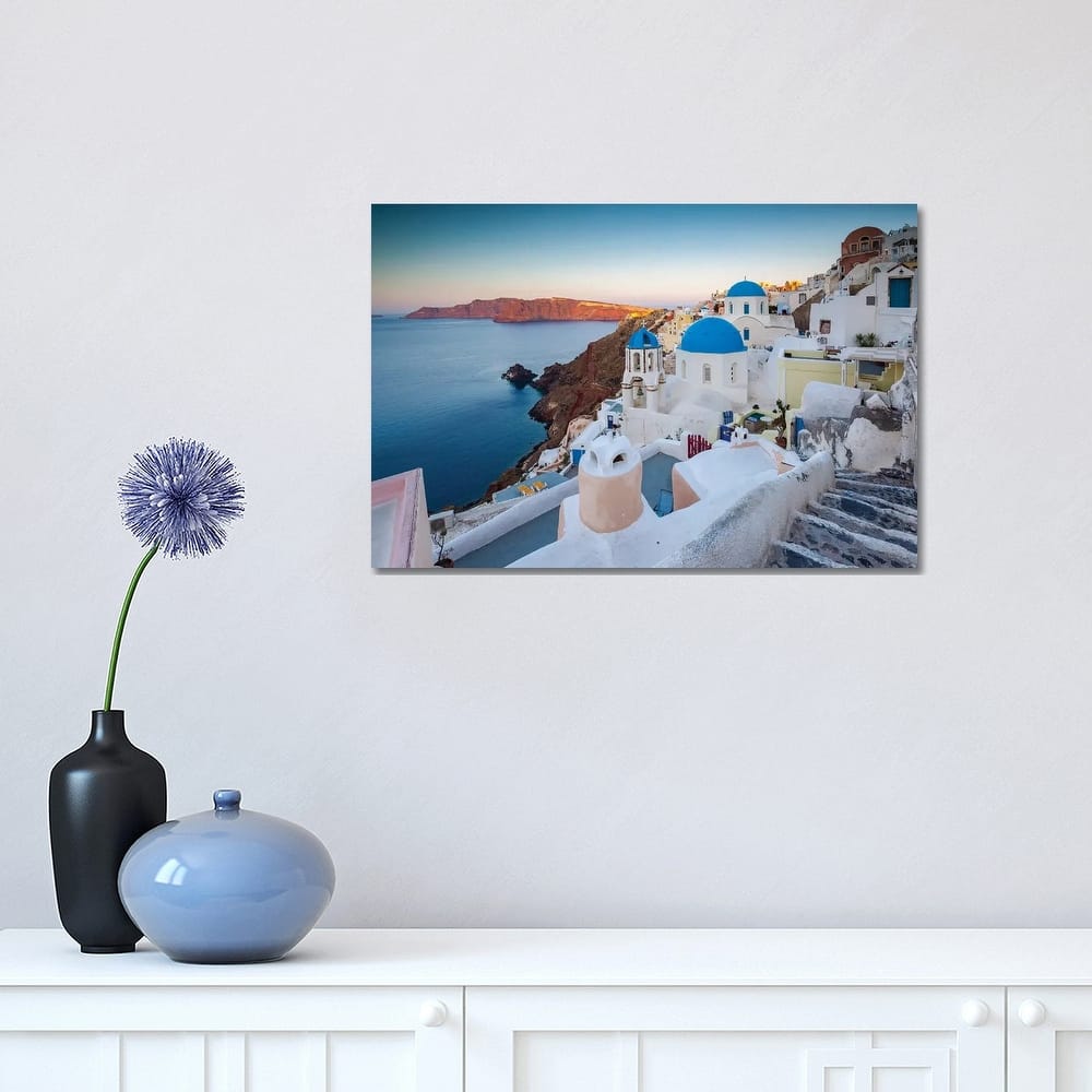 iCanvas "Sunset Over Santorini I" by Matteo Colombo Canvas Print