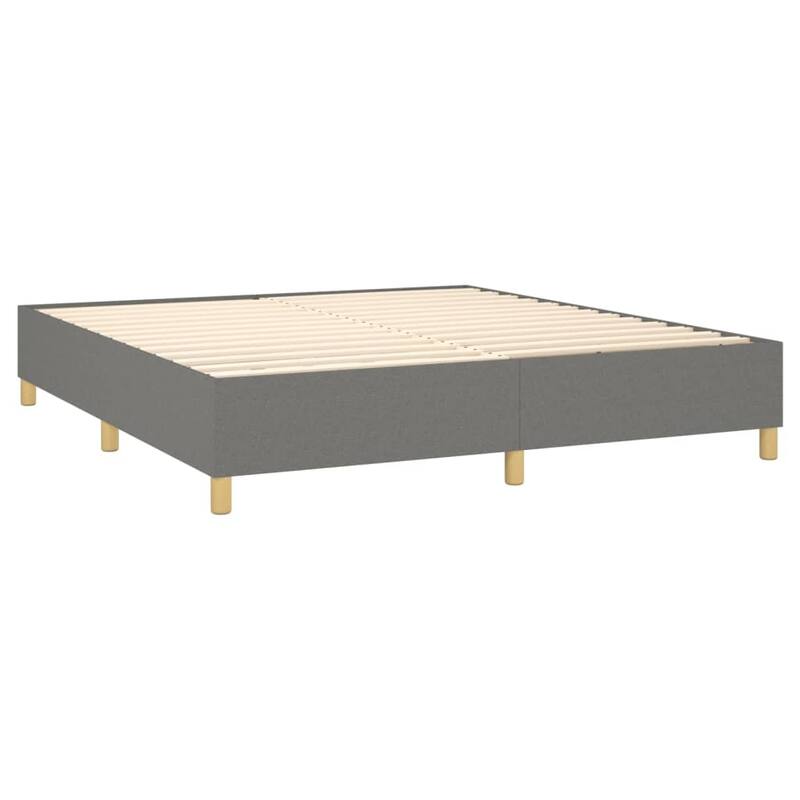 vidaXL Box Spring Bed Base Platform Bed Frame with Mattress for Bedroom Fabric