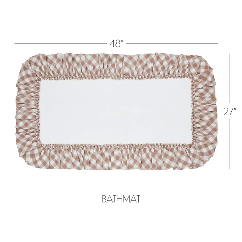 Annie Buffalo Portabella Check Bathmat 27x48