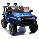 preview thumbnail 24 of 98, 24V Kids Ride-On Truck with Parental Remote, MP3, Bluetooth, LED Lights, and Safety Belts 鈥