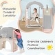 preview thumbnail 6 of 34, Toddler Slide,Swing Set 8 in 1,Kids Playground Climber Slide Playset with Basketball Hoop Freestanding Combination for Babies