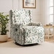 preview thumbnail 7 of 102, 29'' W Pattern Floral Swivel Manual Push Back Recliner Glider Chair Bird