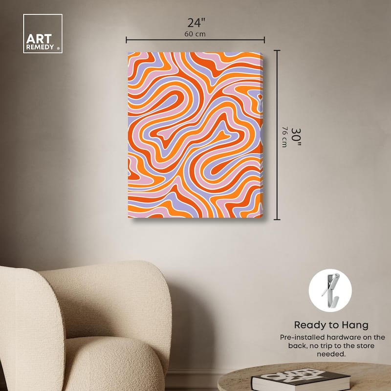 Bubble Gum Retro I Canvas by Art Remedy, Gallery Wrapped
