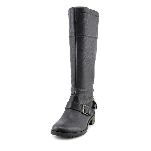 Naturalizer Macnair Women Round Toe Leather Black Knee High Boot