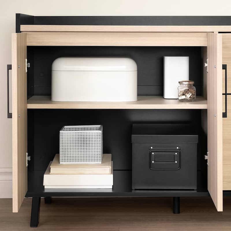 South Shore Kozack 2-drawer Credenza with Doors