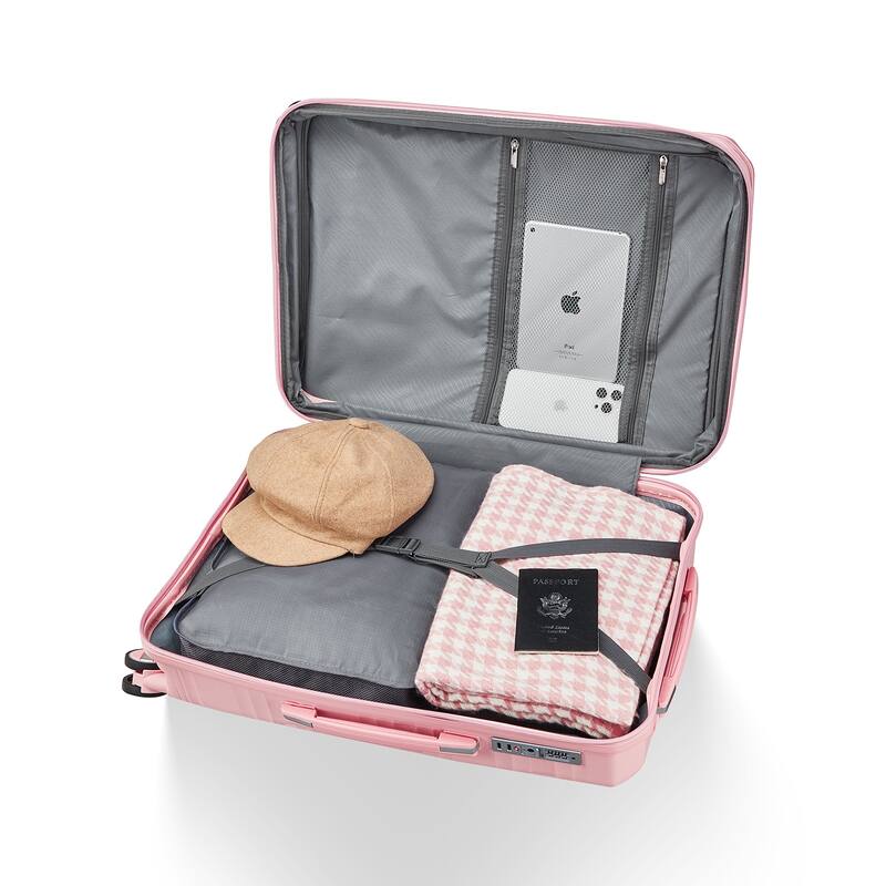Luggage Sets 4 Piece with Spinner Wheel, Hardside Suitcase Set with TSA Lock, Expandable Luggage for Men and Women Travel