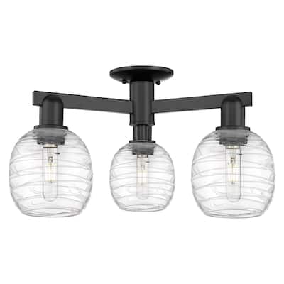 Innovations Lighting 716-3F-11-24 Belfast Semi-Flush Belfast 3 Light