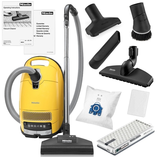 Miele Complete C3 Calima Canister Vacuum Cleaner + STB 205-3 Turbobrush + SBB-300 Parquet Floor Brush + More