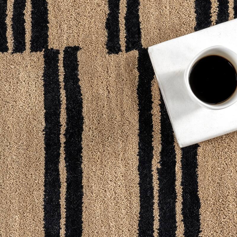 Tara Striped Wool Area Rug
