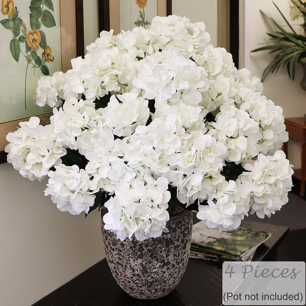 Luxurious White Artificial Hydrangea Bouquet - 20