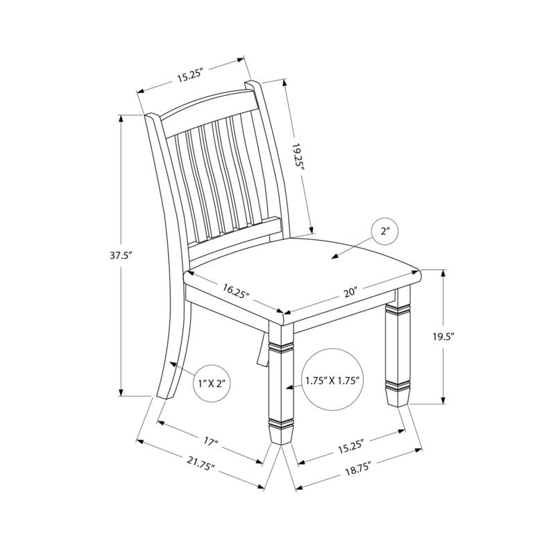 Transitional Upholstered Dining Chair, Set Of 2