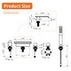 preview thumbnail 9 of 10, Waterfall Deck Mount Tub Faucet With Handheld Shower Brass Roman Bathtub Faucet Modern Tub Filler With Sprayer