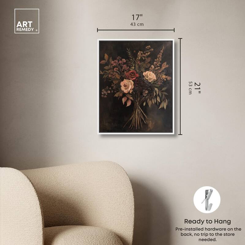 Rustic Roses Canvas by Art Remedy